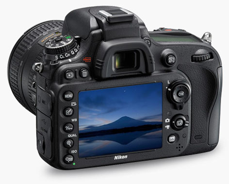 Nikon D610, full frame, back